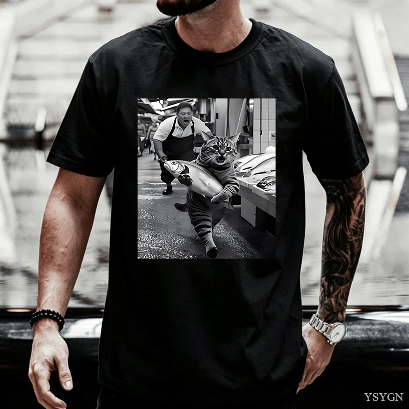 Vintage Fashion Market - Funny T Shirt Men Women Short