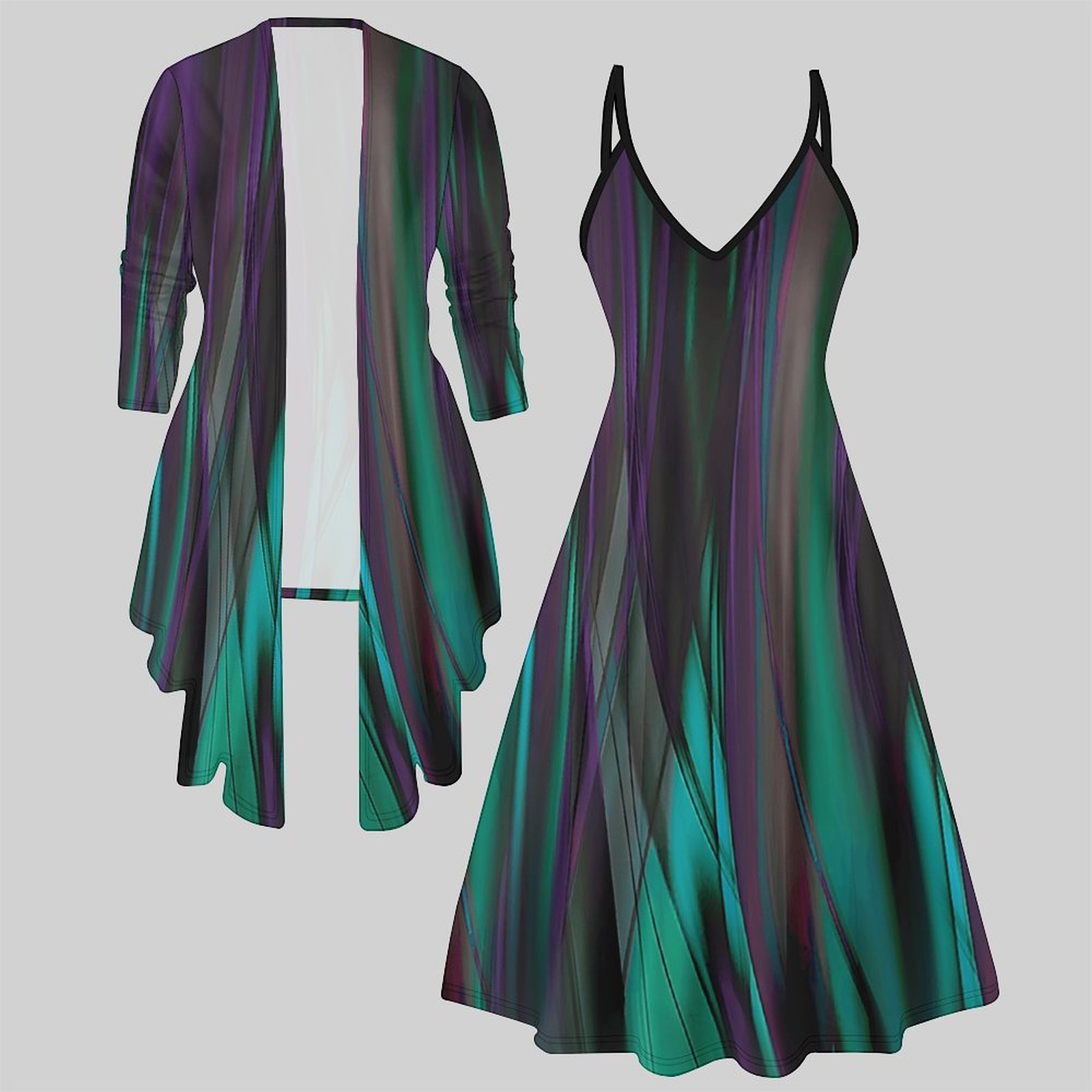 Vintage Fashion Pieces - Vintage Print Two Piece Matching Set