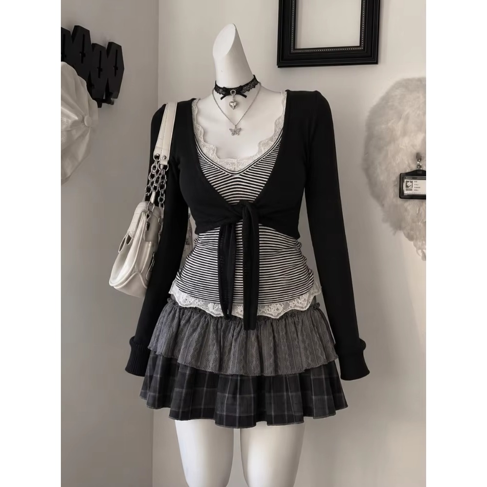 Vintage Fashion Pieces - Korean Fashion 2 Piece Skirt Sets