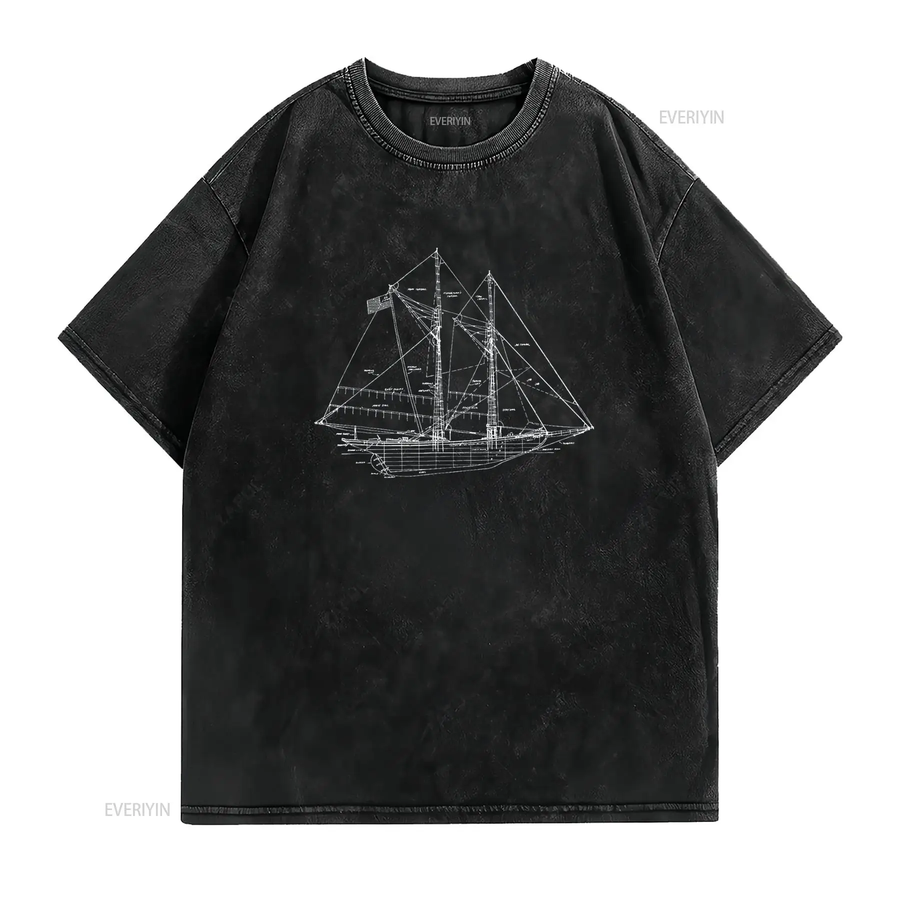 Sailing Vintage Blueprint Sail - Vintage Yacht Fashion review and price
