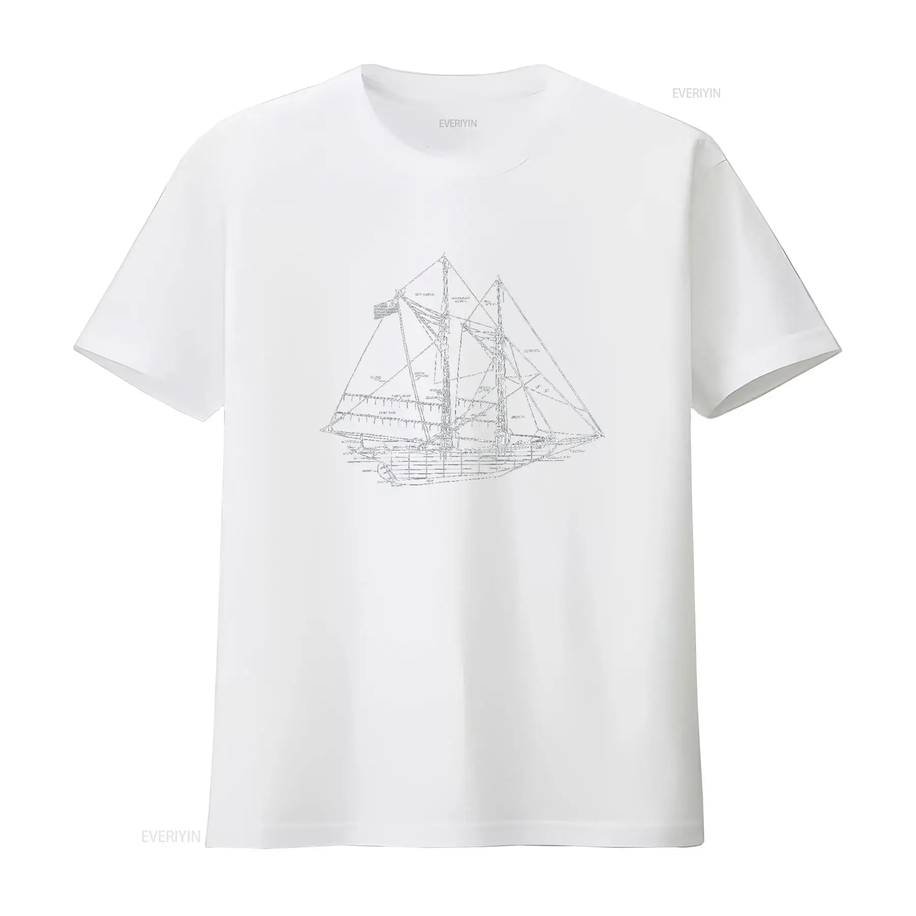 Sailing Vintage Blueprint Sail - Vintage Yacht Fashion review and price