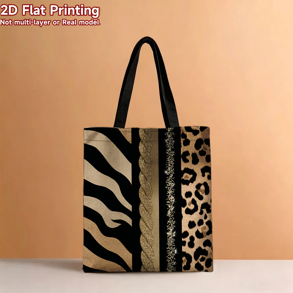 Women Zebra Leopard Print Tote - Vintage Fashion Market review and price