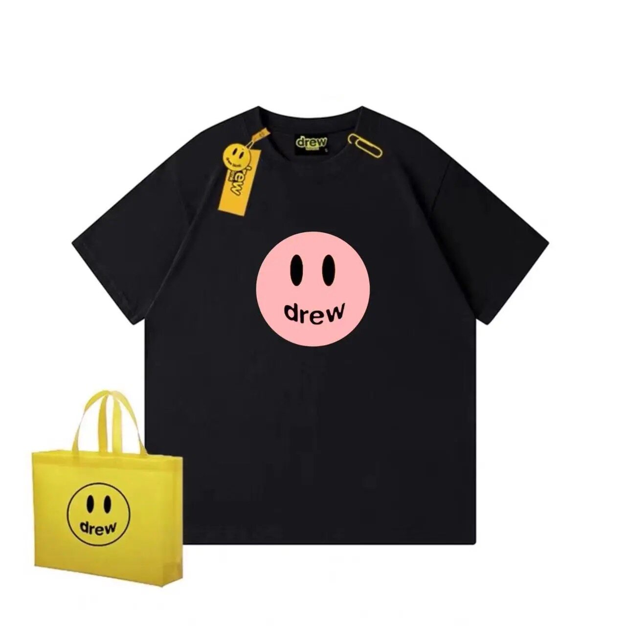Drew House Pink Smiley T Shirt - Vintage Fashion Houses review and price
