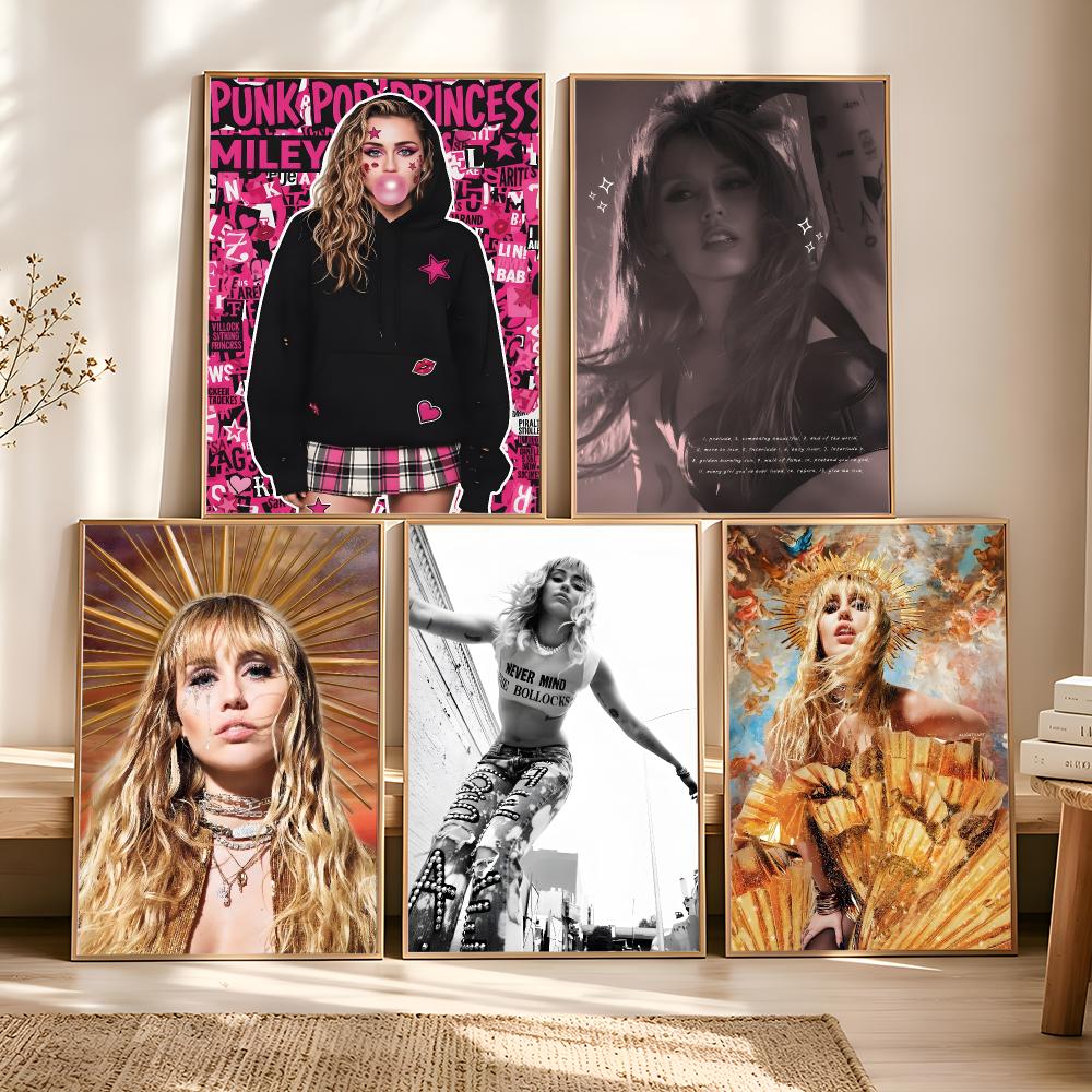 Singer M-Miley Cyrus  Painting - Vintage Fashion Prints For Wall review and price