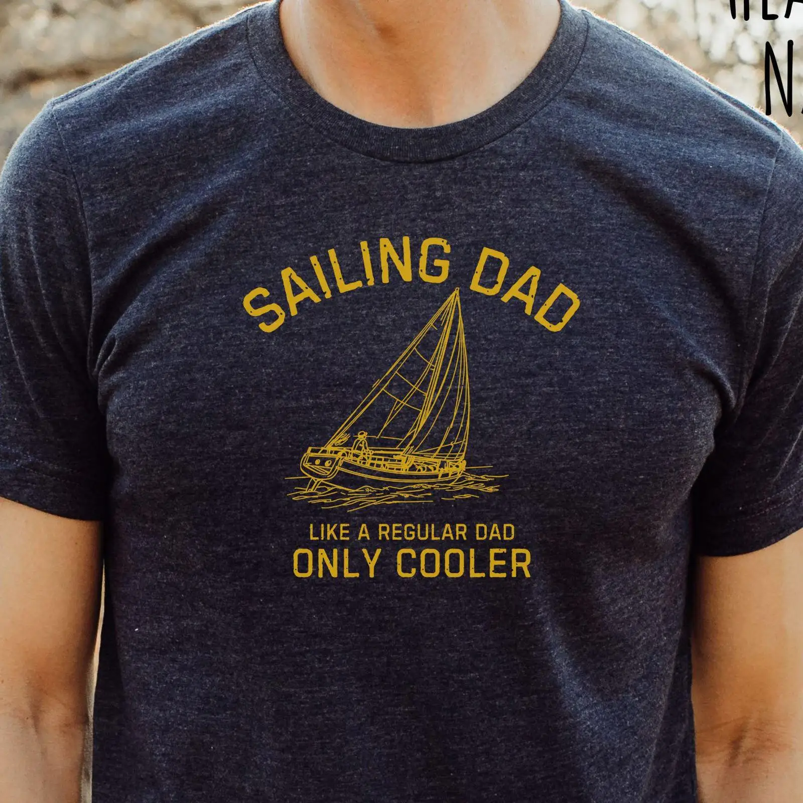 Sailing Dad T Shirt Funny Sail - Vintage Yacht Fashion review and price