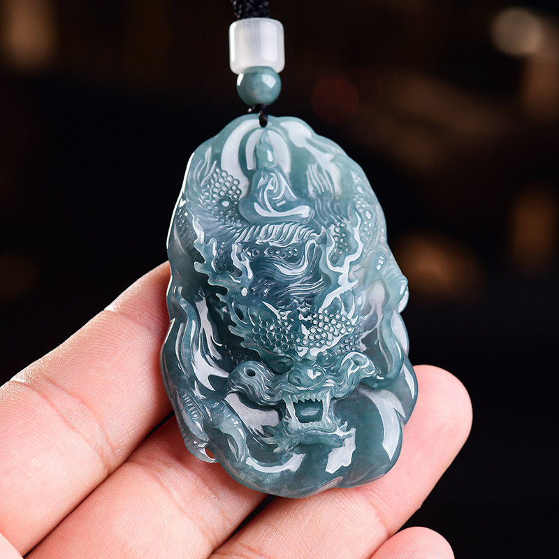 Natural Burmese Jadeite Dragon - Vintage Women Fashion review and price