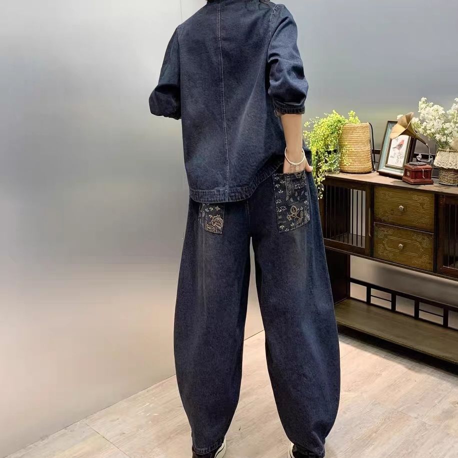 Vintage Button Loose Embroider - Vintage Fashion Jeans review and price