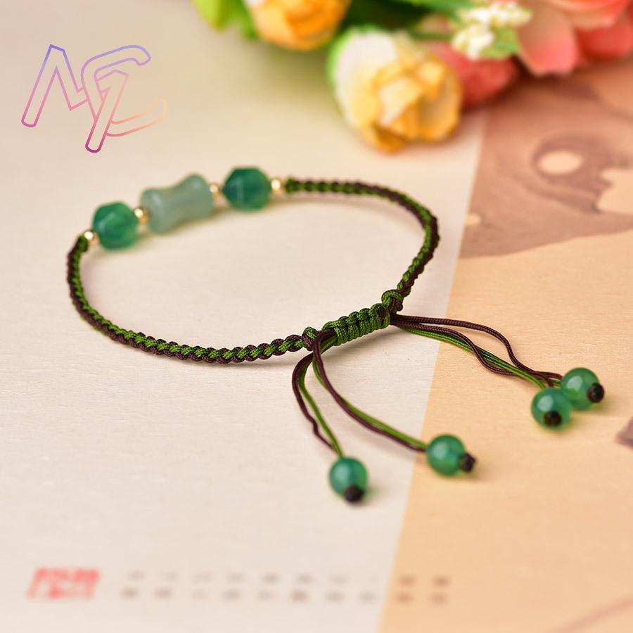 Green Natural Jade Beads Brace - Vintage Women Fashion review and price