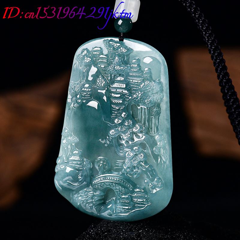 Natural Burmese Jadeite Scener - Vintage Women Fashion review and price