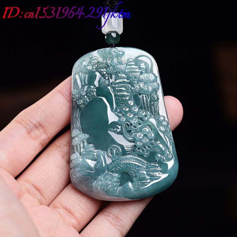 Natural Burmese Jadeite Scener - Vintage Women Fashion review and price
