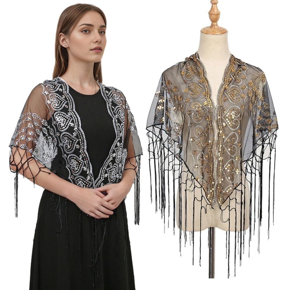 Casual Lace Flower Lace Scarf  - Vintage Fashion Photography review and price