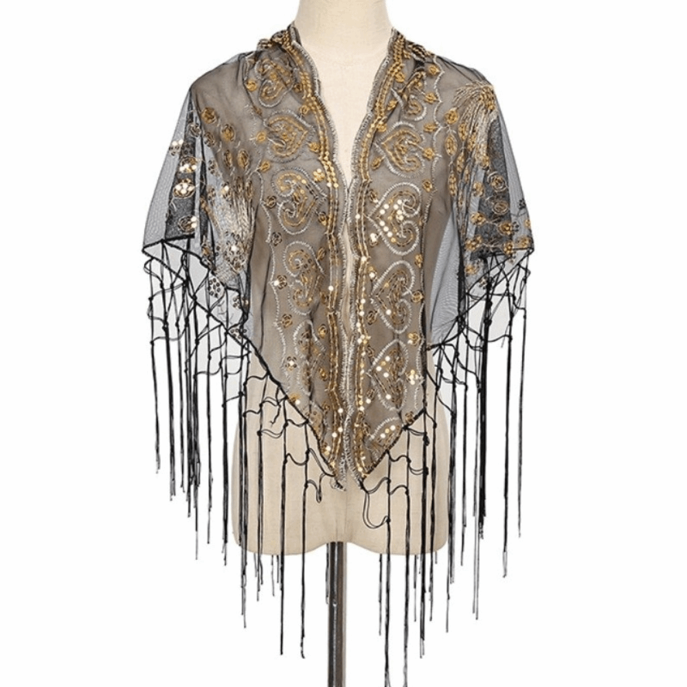Casual Lace Flower Lace Scarf  - Vintage Fashion Photography review and price