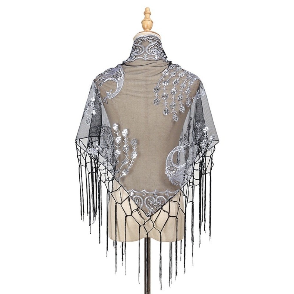 Casual Lace Flower Lace Scarf  - Vintage Fashion Photography review and price