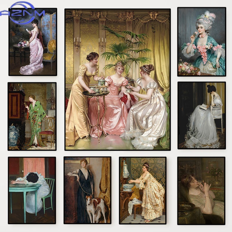 The Renaissance Women Portrait - Vintage Fashion Prints For Wall review and price