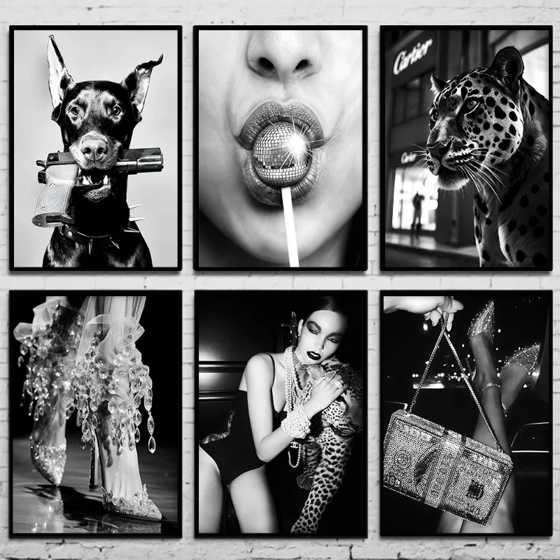 Black and White Fashion Vintag - Vintage Fashion Prints For Wall review and price