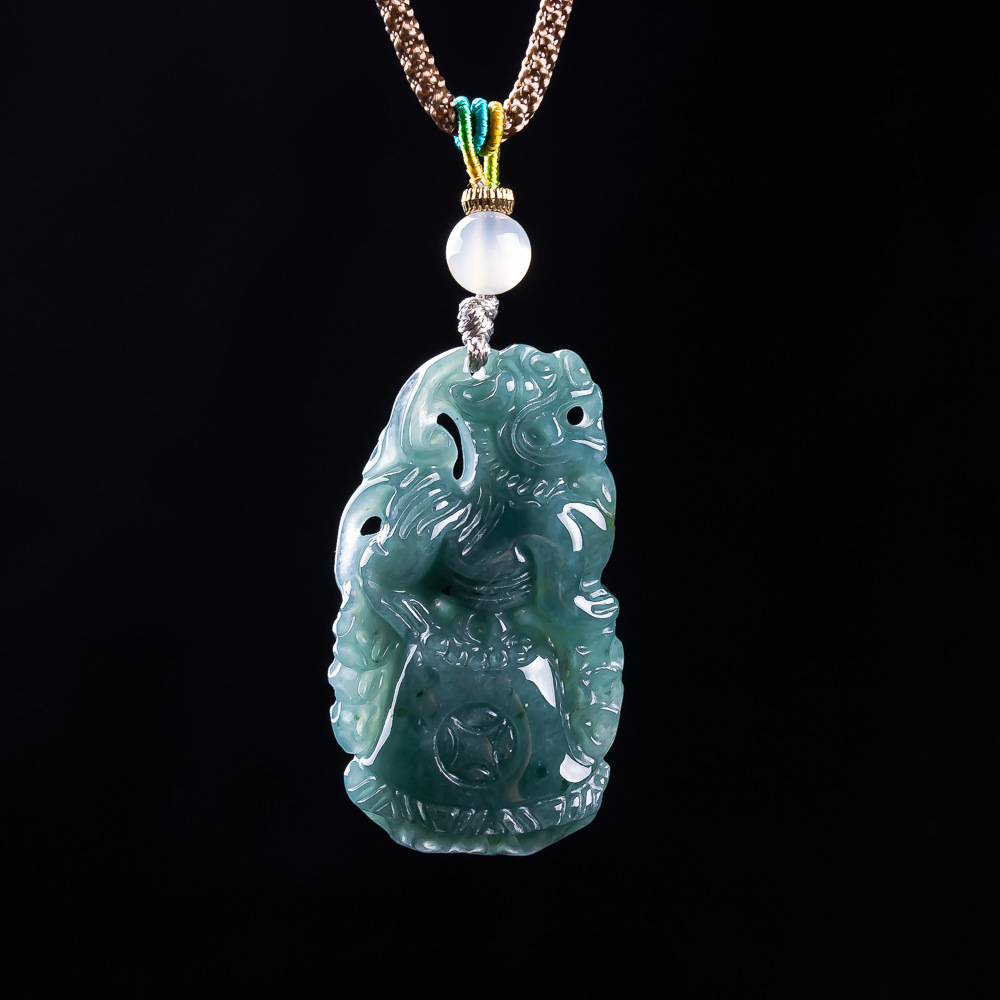 Burmese Jadeite Pixiu Pendant  - Vintage Women Fashion review and price