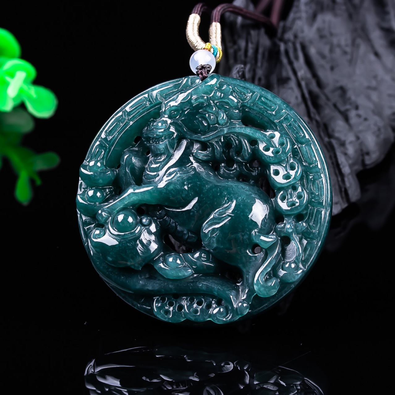 Burmese Jadeite Dragon Pendant - Vintage Women Fashion review and price