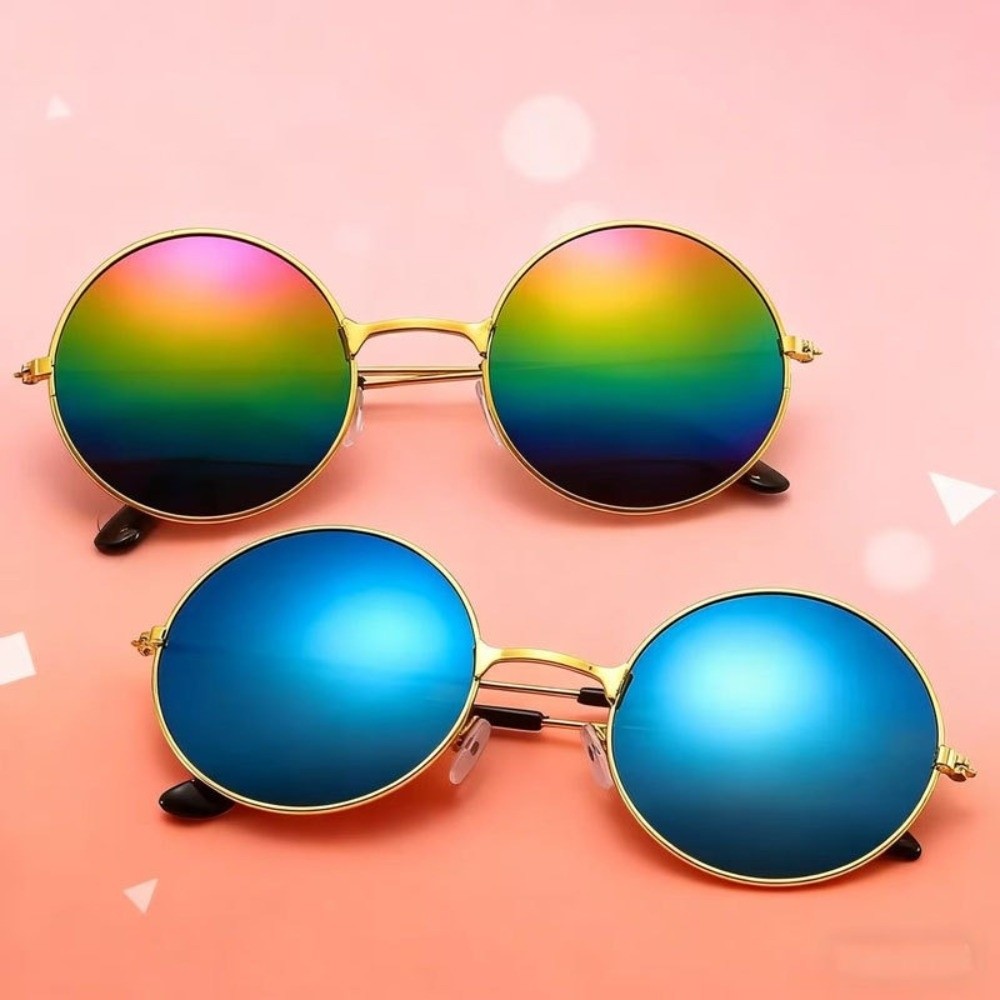 Metal Round-frame Sunglasses H - Vintage Fashion Photography review and price