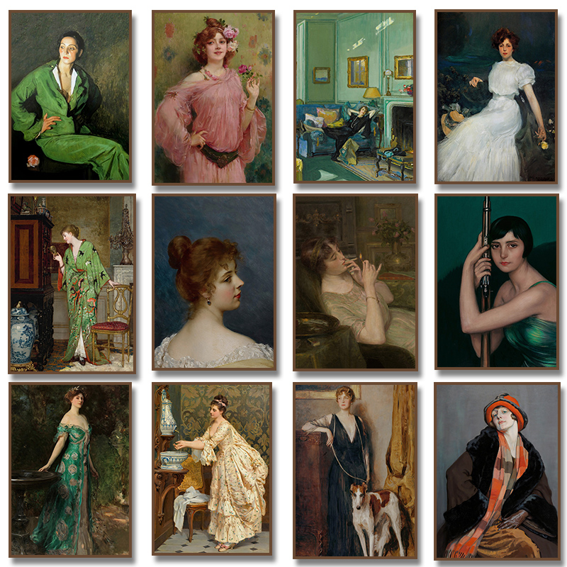 Renaissance Women Portrait Pos - Vintage Fashion Prints For Wall review and price