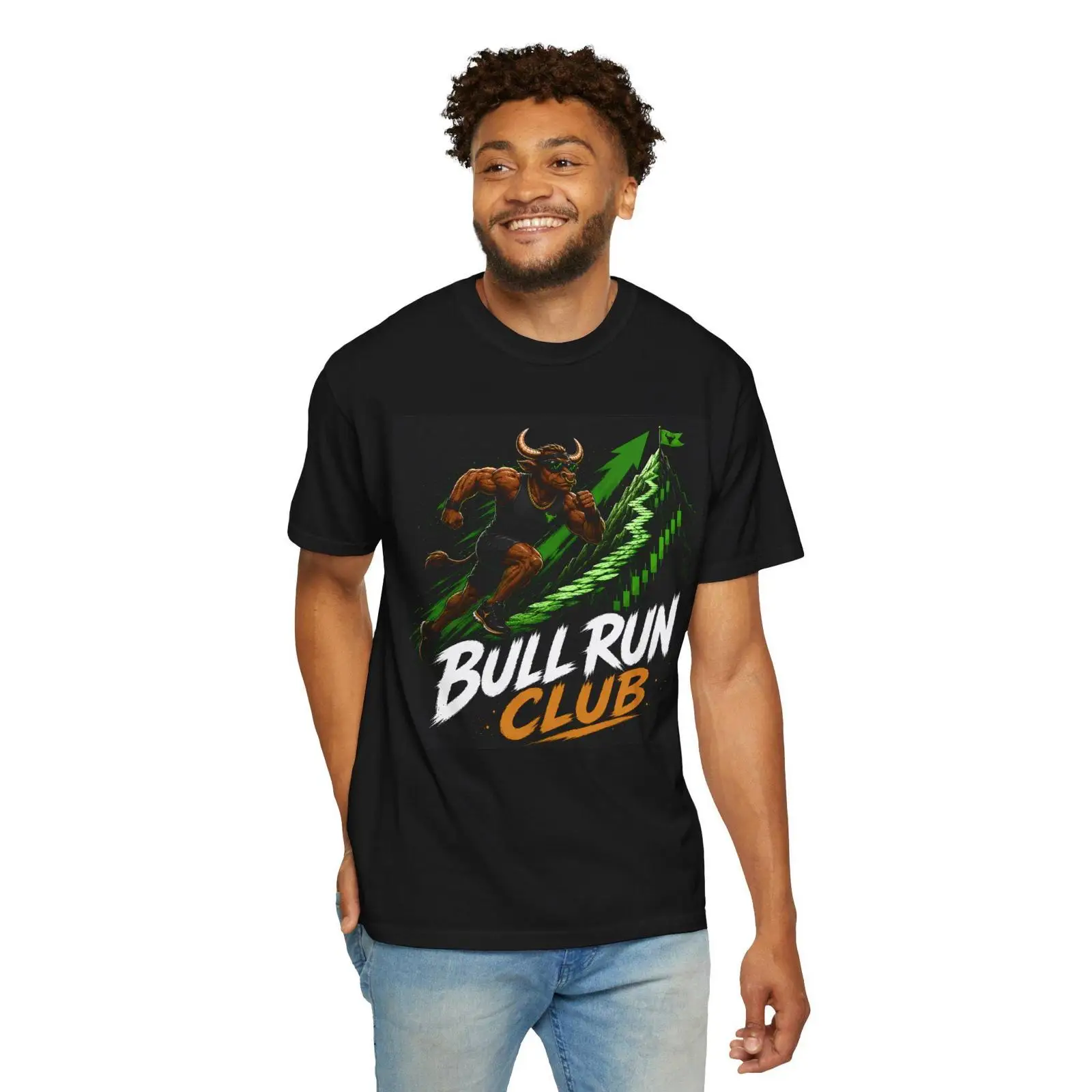 Bull Run Club T shirt Charging - Vintage Fashion Market review and price