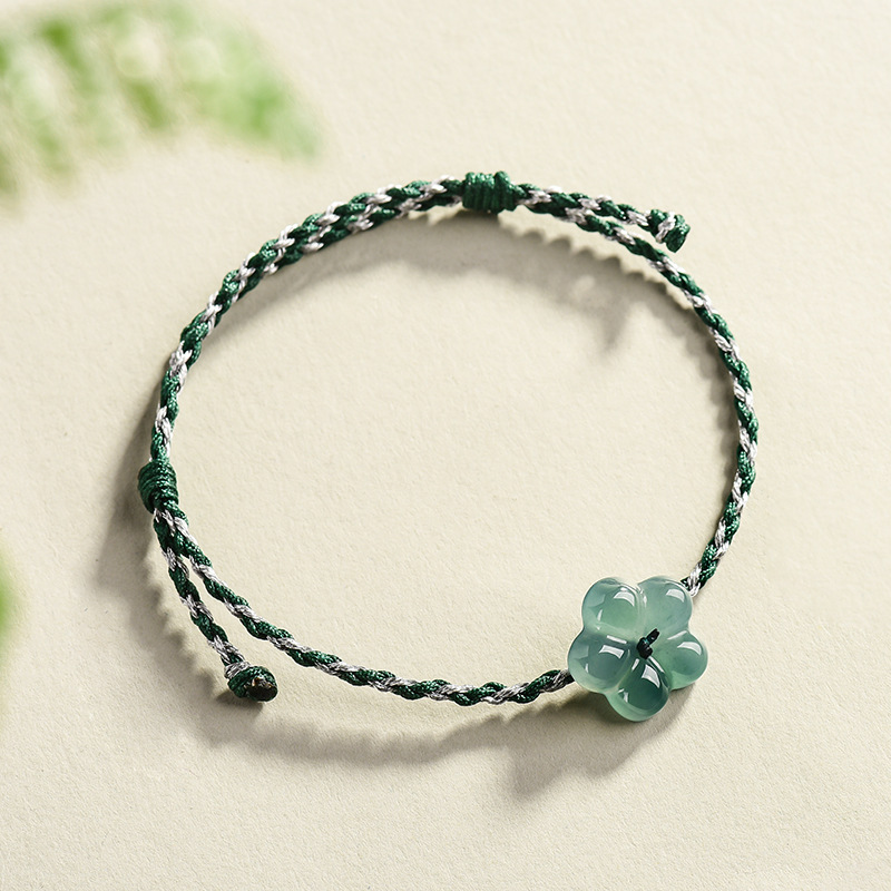 Burmese Jadeite Flower Bracele - Vintage Women Fashion review and price