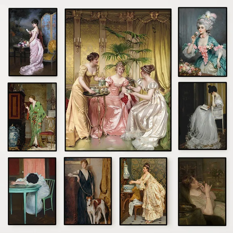 The Renaissance Women Portrait - Vintage Fashion Prints For Wall review and price