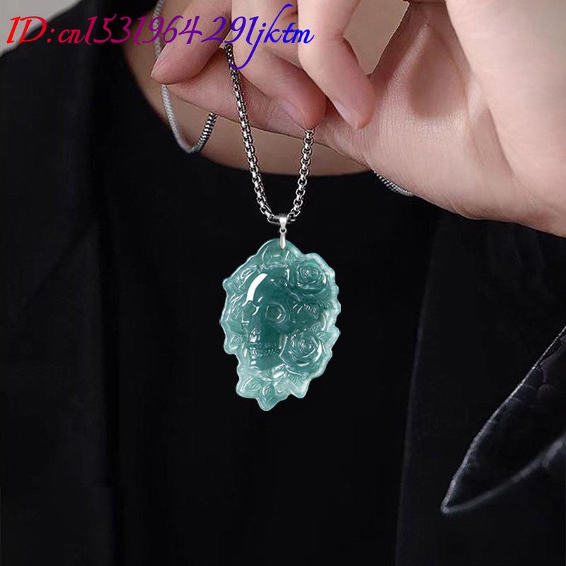 Natural Burmese Jadeite Skull  - Vintage Women Fashion review and price