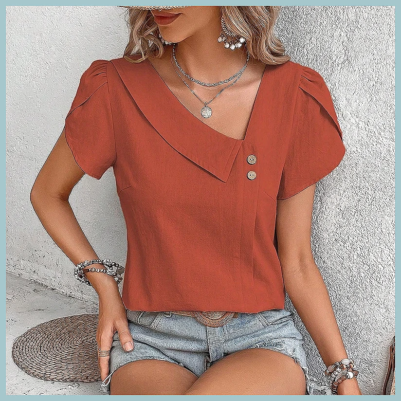 2024 Summer Vintage Solid Colo - Vintage Women Fashion review and price